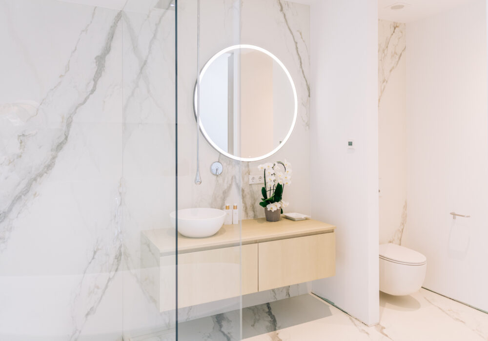 White marble bathroom